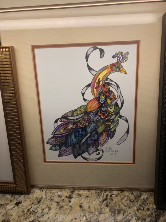 Jeweled Peacock by Victoria J. Burns